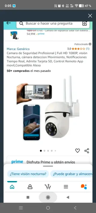 Pack 2 Cámaras Vigilancia WiFi HD 1080P