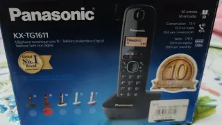 Teléfono Inalámbrico Panasonic Negro/Rojo