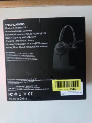 Auricular Inalámbrico Monodeal M111B con Micrófono