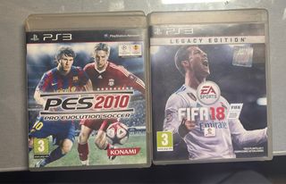 Lote 4 Juegos PS3: FIFA 12, 15, 18 y PES 2016