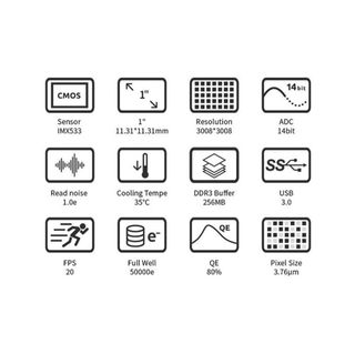 Cámara Astronómica ZWO ASI533MC Pro