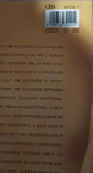 Deacon Blue - Doble Lp (2)  Inmaculate Fools