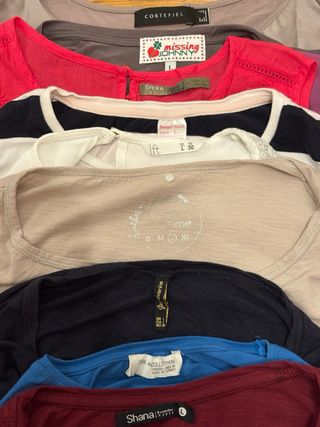 Lote camisetas/blusas mujer de marcas - L