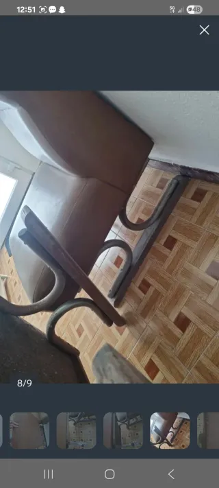 Butacas Sky Vintage Marrón Piel