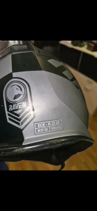 Casco Integral RAVEN Negro y Gris