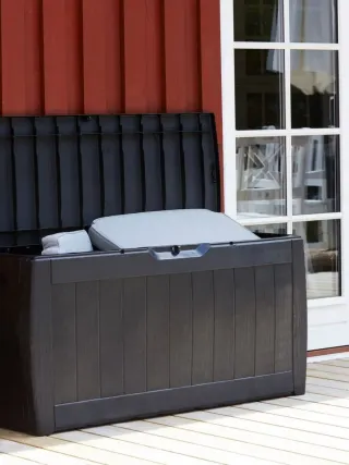 Baúl de resina para exteriores 270 litros NUEVO