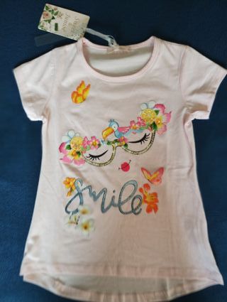 T-shirt bambina 6 anni nuova con etichetta