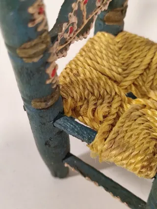 2 Sedie Andaluse in Miniatura per Bambole