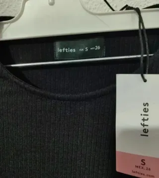 Vestido negro con encaje mujer