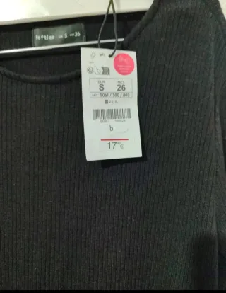 Vestido negro con encaje mujer