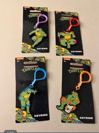 Set Tartarughe Ninja Peluche + Portachiavi + Polly