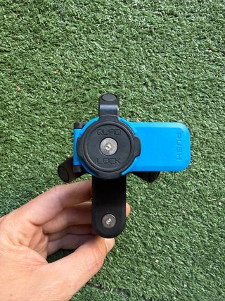 Soporte Quad Lock Moto Azul
