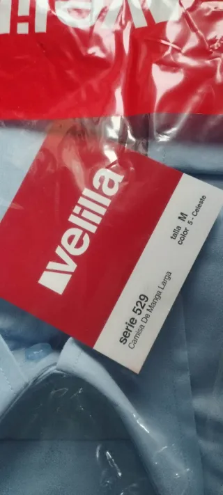 Camisa Velilla Azul Talla M y L