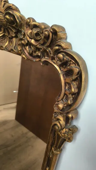 ESPEJO MADERA ANTIGUO ROCOCO LUIS XV