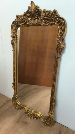 ESPEJO MADERA ANTIGUO ROCOCO LUIS XV