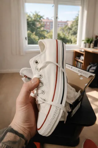 Sneakers Converse All Star Ox bianche taglia 37,5 originali