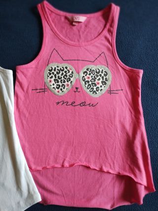 2 magliette bimba 5-6 anni OVS