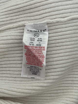 Camiseta canalé blanca manga corta