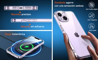 Funda iPhone 13/14 6.1 + 2 Cristales iVoler