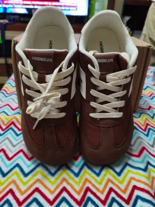 Zapatillas Hobibear Marrones y Blancas n°39