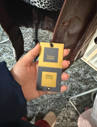 Blazer de cuero mujer marrón