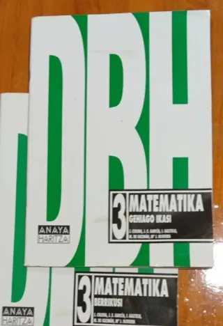 Lote libros DBH (euskera)