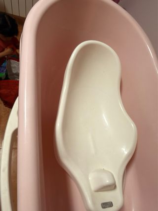 Bañera bebé Bebejoy rosa con soporte