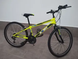 Bicicleta Montaña Niño Amarillo