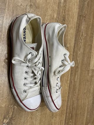 Sneakers Converse in tela bianca taglia 43