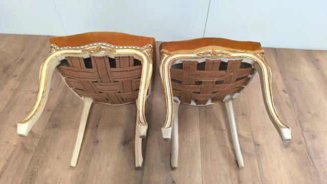 2 SILLAS ANTIGUAS ISABELINAS O LUIS XV