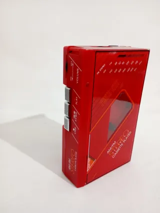 Radio Casete Walkman Punto Azul Roja Vintage