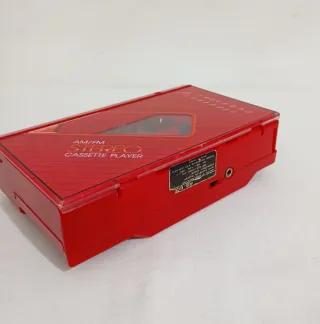 Radio Casete Walkman Punto Azul Roja Vintage