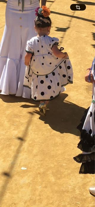 Traje Flamenca Niña 3-4 Años