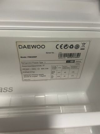 Nevera Daewoo Blanca