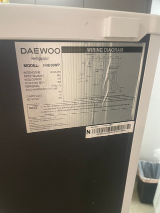 Nevera Daewoo Blanca