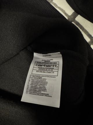 Sudadera Carhartt 1/4 Zip Logo bordado Talla S New