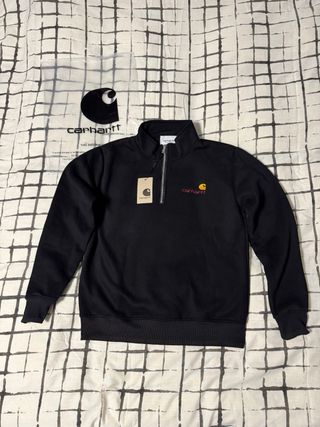 Sudadera Carhartt 1/4 Zip Logo bordado Talla S New