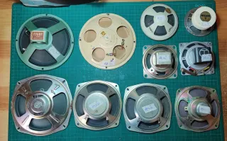 Lote altavoces vintage