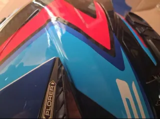 casco MX701 Explorer C Frontier II White/Blue. S