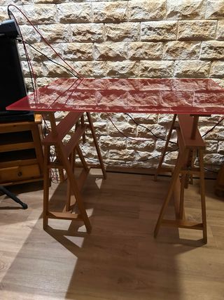 Escritorio Vintage HABITAT Cristal Rojo