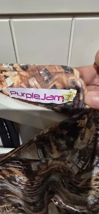 Vestido "Purple Jam". Talla M Estampado