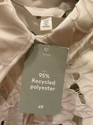 Camisa H&M blanca bordada