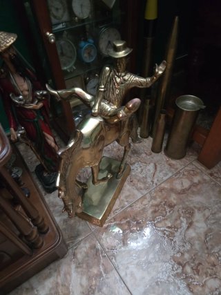 Figura Bronce Jinete Rodeo Grande 11k OFERTONganga