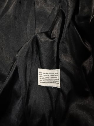 Giacca in pelle nera