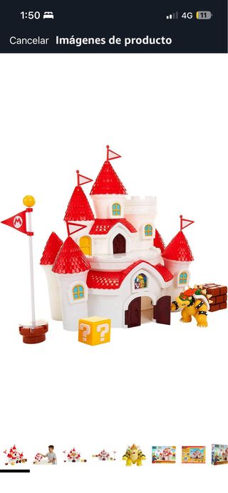 Castillo Super Mario Reino Champiñón SIN ESTRENAR