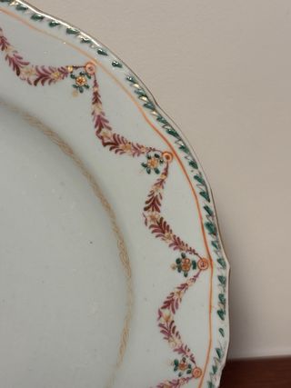 Plato porcelana Compañía Indias S. XVIII