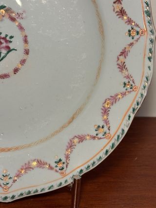 Plato porcelana Compañía Indias S. XVIII