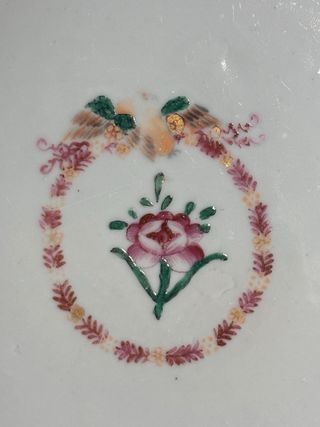 Plato porcelana Compañía Indias S. XVIII