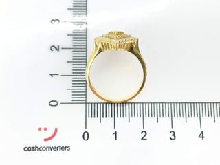 anillo oro 18k con circonita