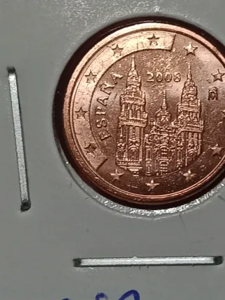 10 Monedas 1 Céntimo España 2008 SC